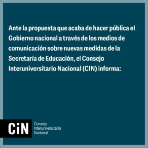 Comunicado del CIN