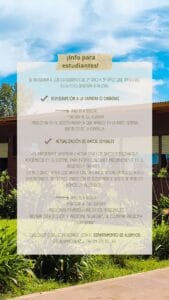 Info estudiantes de 2º a 5ºaño