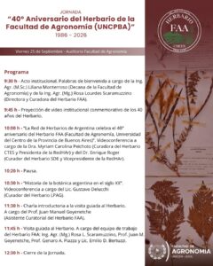 40 Aniversario del Herbario de nuestra Facultad 40 Aniversario del Herbario de nuestra Facultad